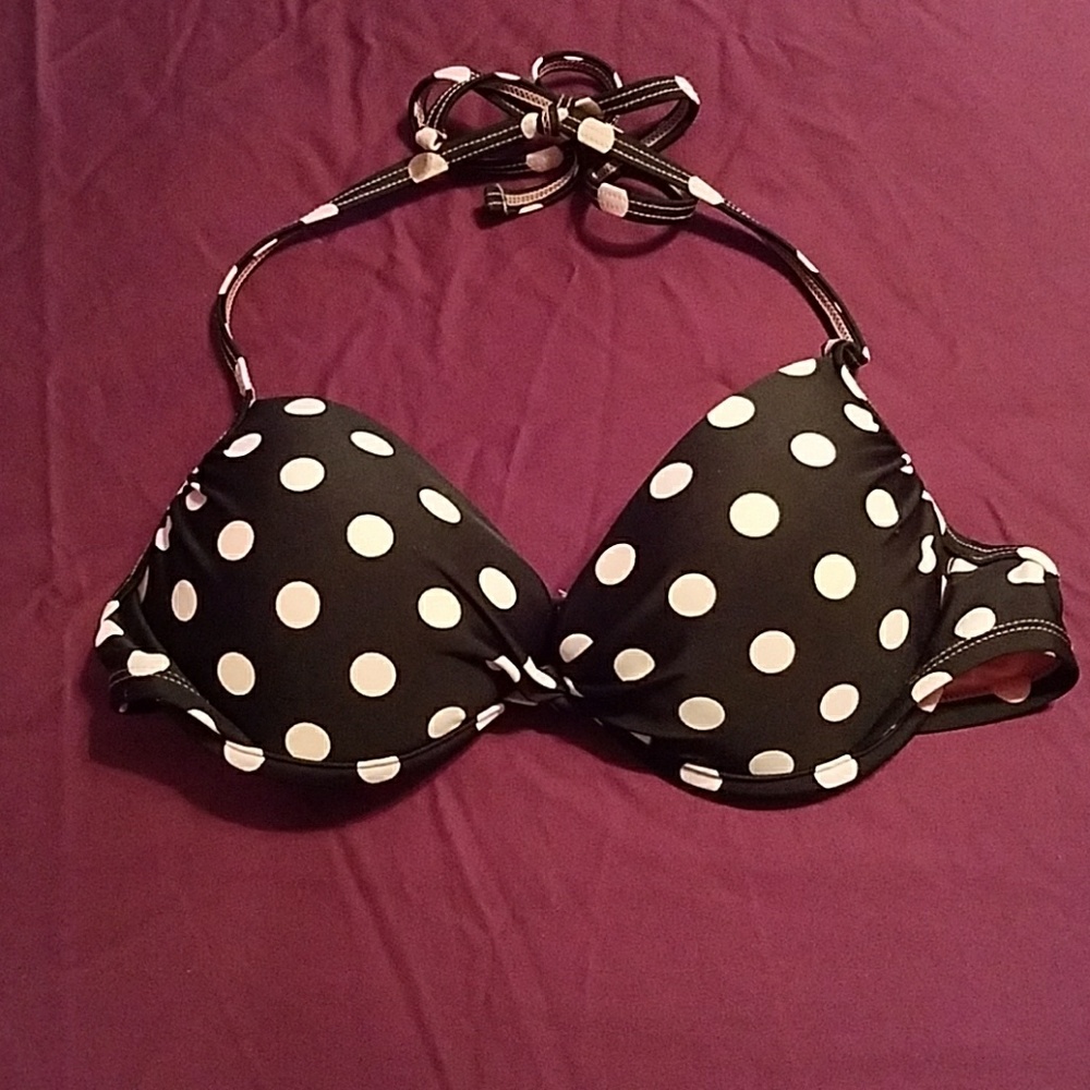 Polka dot bikini top